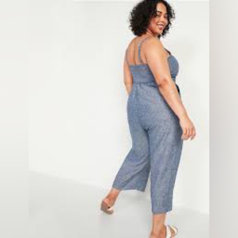 Old Navy Sleeveless Linen Blend Jumpsuit - Size 2X